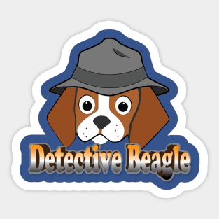 Detective Beagle Sticker